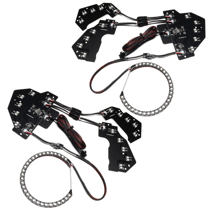 Load image into Gallery viewer, Oracle 18-21 Ford Mustang Dynamic DRL w/ Halo Kit &amp; Sequential Turn Signal - ColorSHIFT
