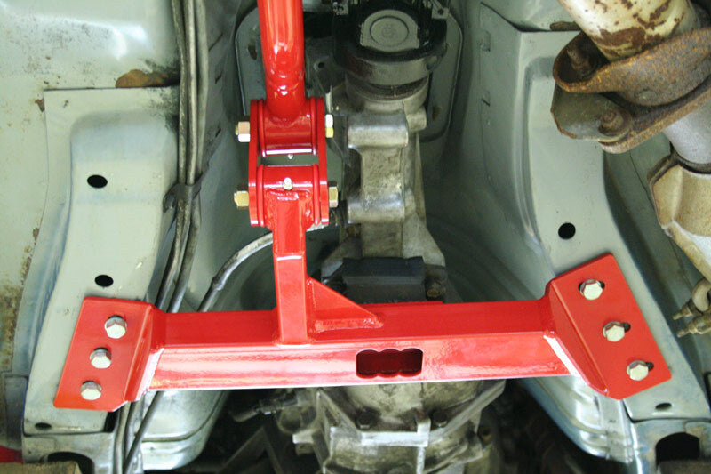 Load image into Gallery viewer, UMI Performance 82-92 GM F-Body Tunnel Mounted Trq. Arm Fits T5 TH350- No Loop - Red
