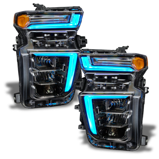 Oracle 2021 Chevy Silverado HD 2500/3500 RGB+W Headlight DRL Upgrade Kit ColorSHIFT 2
