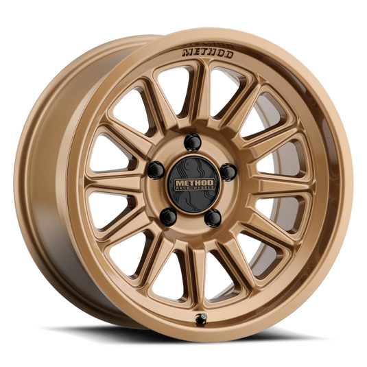 Method MR323 17x9 5X114.3 BP -38 Offset 3.47in BS 83mm Bore Gloss Bronze Wheel