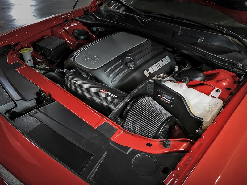 Load image into Gallery viewer, aFe POWER Magnum FORCE Carbon Fiber Stage 2 Track Series Pro Dry S CAIS - 11-18 Dodge Challenger V8
