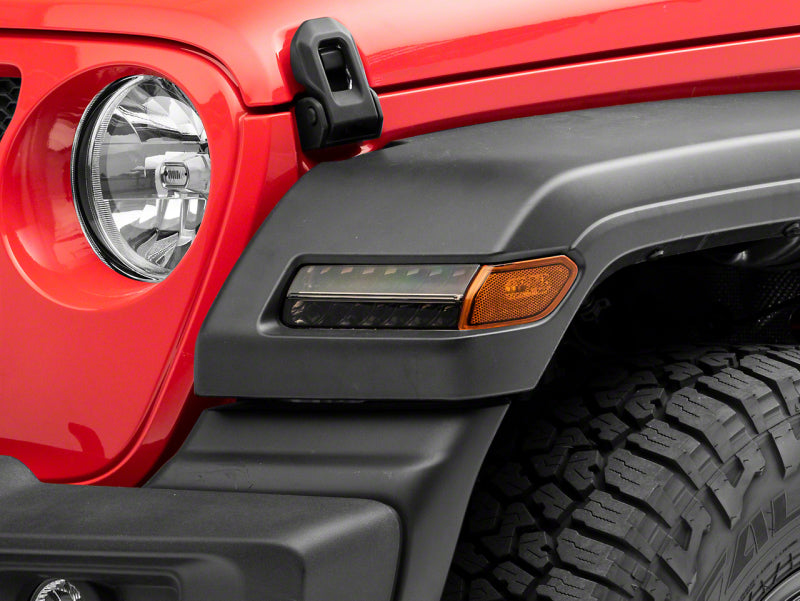 Load image into Gallery viewer, Raxiom 18-23 Jeep Wrangler JL Sport Axial Series SEQL LED Parking/Turn Signal Lights- Smoked
