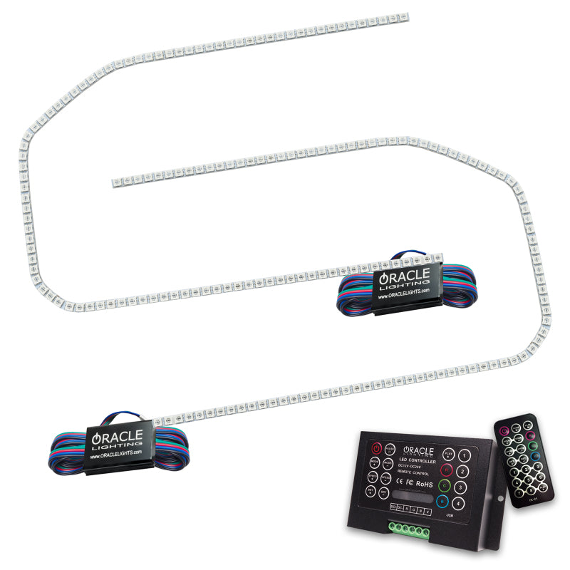 Load image into Gallery viewer, Oracle 16-18 GMC Sierra Headlight DRL Upgrade Kit - ColorSHIFT w/ 2.0 Controller
