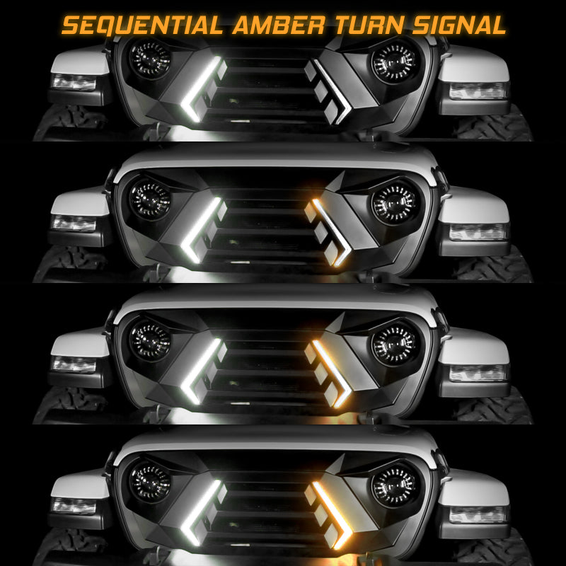 Load image into Gallery viewer, XK Glow JK Wrangler XKCHROME LED Grill Kit
