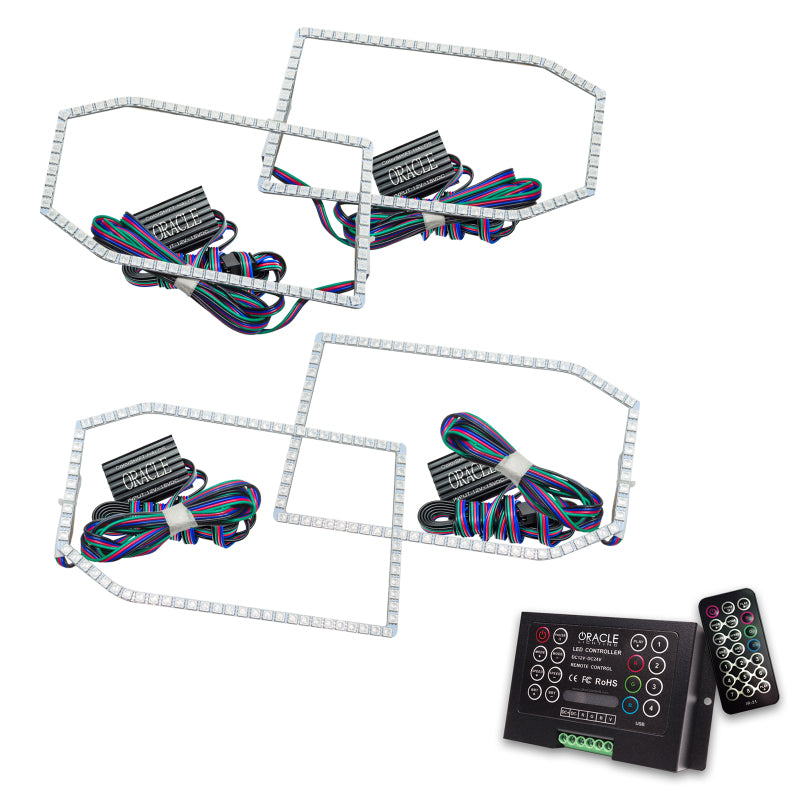 Load image into Gallery viewer, Oracle Chevy Silverado 14-15 Halo Kit Non-Projector Style - ColorSHIFT w/ 2.0 Controller
