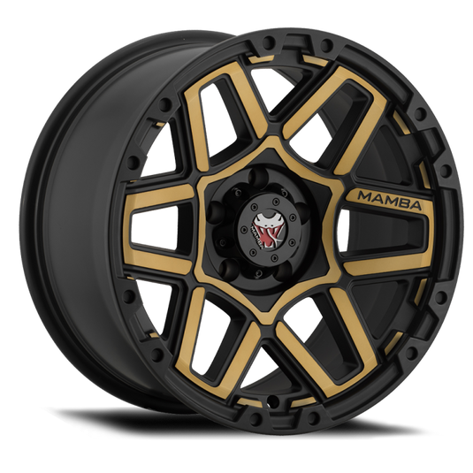 Mamba M23 17x9 6x135 ET12 Matte Black w/ Bronze Face