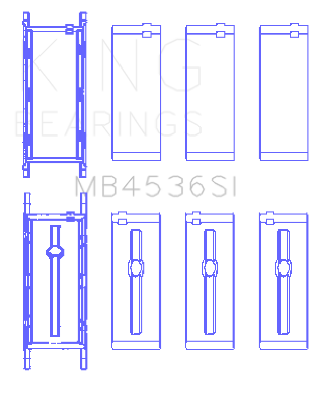 Load image into Gallery viewer, King Engine Bearings Mini Cooper B38A15M0 (Size +0.50mm) Main Bearing Set
