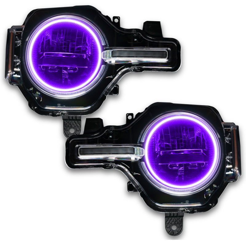 Load image into Gallery viewer, Oracle 2021 Ford Bronco Base Headlight LED Halo Kit - ColorSHIFT - w/ Simple Controller
