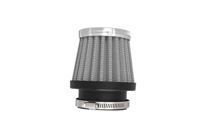 Load image into Gallery viewer, K&amp;N Universal Chrome Filter 1 3/8 inch FLG / 2 1/2 inch Base / 2 inch Top / 2 1/4 inch Height
