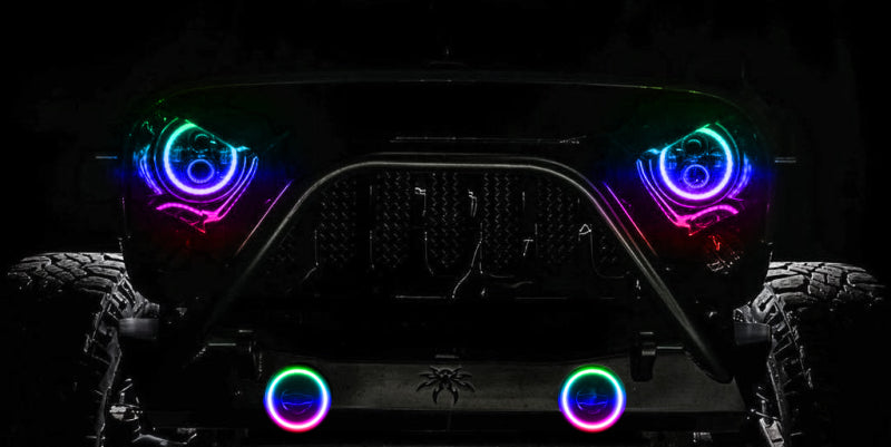 Load image into Gallery viewer, Oracle Jeep Wrangler JK/JL/JT High Performance W LED Fog Lights - ColorSHIFT - Dynamic
