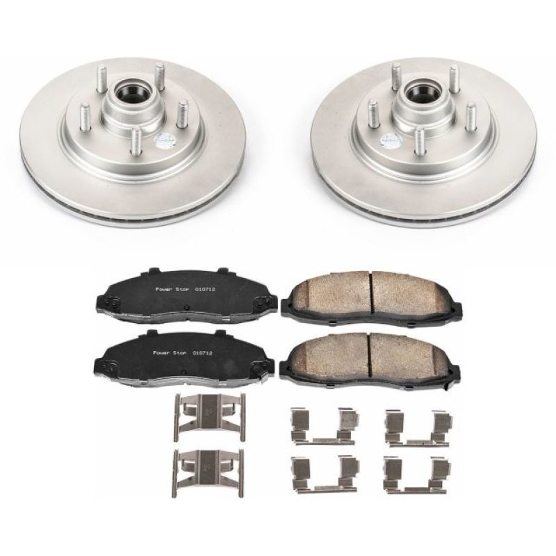 Load image into Gallery viewer, Power Stop 00-03 Ford F-150 Front Z17 Evolution Geomet Coated Brake Kit
