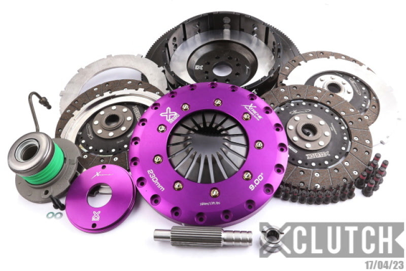Load image into Gallery viewer, XClutch 07-12 Ford Mustang Shelby GT500 5.4L 9in Triple Solid Organic Clutch Kit
