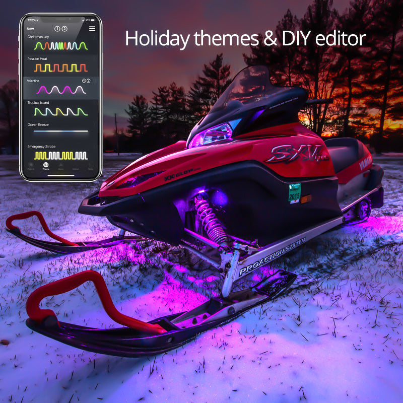 Load image into Gallery viewer, XK Glow LED Snowmobile Accent Light Kits XKchrome Smartphone App (Standard)
