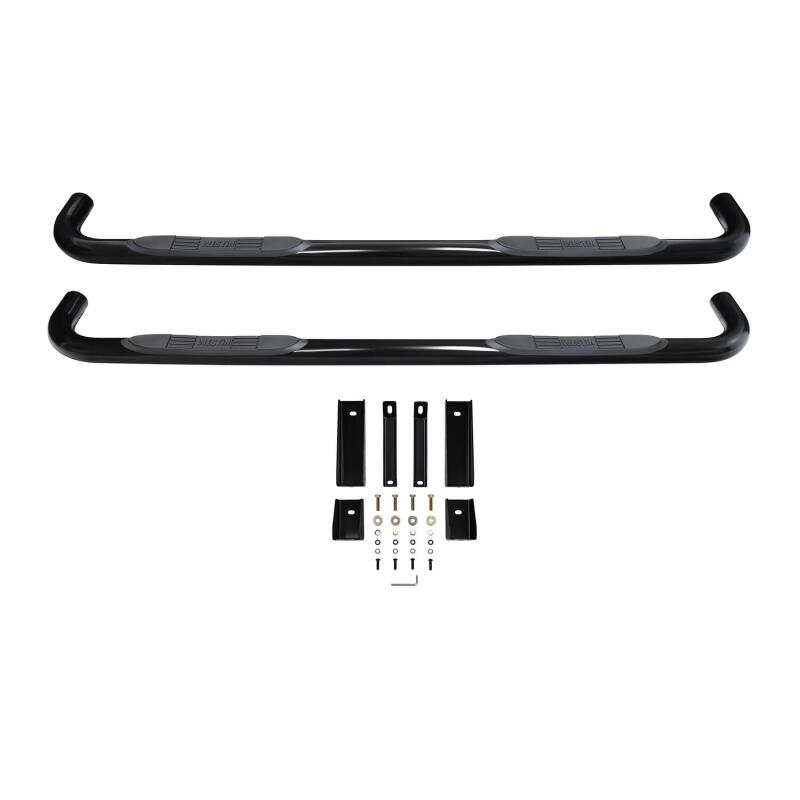 Load image into Gallery viewer, Westin 2019 Chevrolet Silverado/Sierra 1500 Crew Cab E-Series 3 Nerf Step Bars - Black

