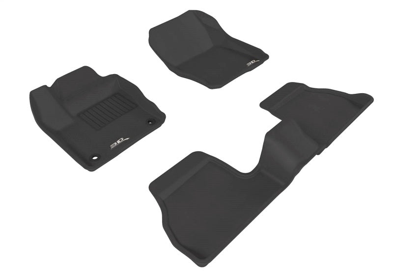 Load image into Gallery viewer, 3D MAXpider 12-18 Ford Focus Kagu Black Full Set (2 EYELETS)
