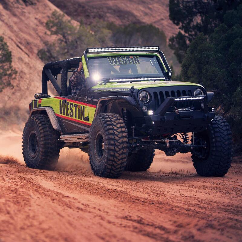 Load image into Gallery viewer, Westin/Snyper 07-17 Jeep Wrangler Tube Fenders - Front - Textured Black

