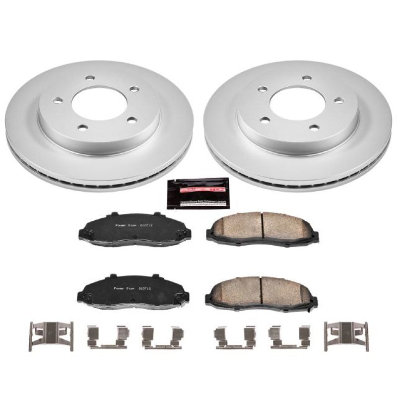 Load image into Gallery viewer, Power Stop 97-03 Ford F-150 Front Z17 Evolution Geomet Coated Brake Kit
