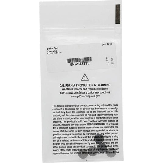 Hot Cams Shim Kits 2.950mm Thickness - 5 Pack