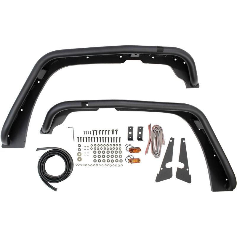 Load image into Gallery viewer, Westin/Snyper 07-17 Jeep Wrangler Tube Fenders - Front - Textured Black
