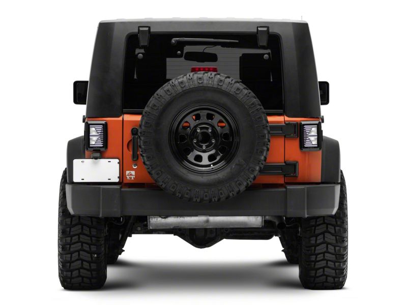 Load image into Gallery viewer, Raxiom 07-18 Jeep Wrangler JK Axial Series Vision LED Tail Lights- Blk Housing (Clear Lens)
