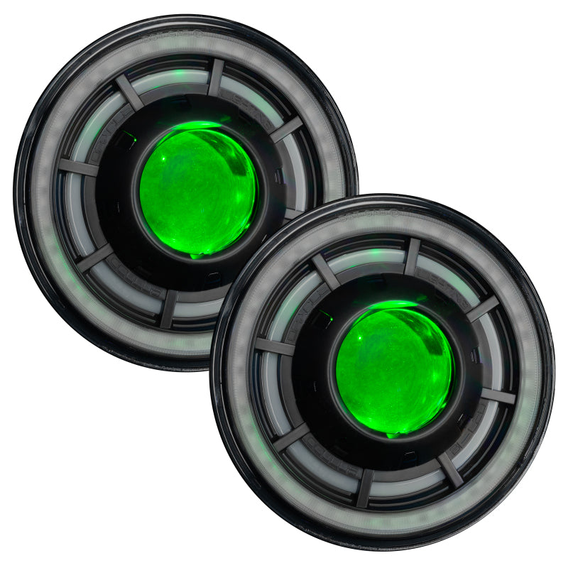 Load image into Gallery viewer, ORACLE Lighting 0718 Jeep Wrangler JK Oculus 7in ColorSHIFT Bi-LED Projector Headlights
