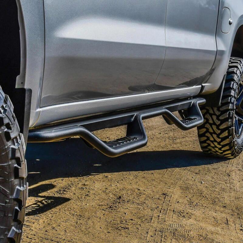 Load image into Gallery viewer, Westin 19-22 Chevrolet Silverado / GMC Sierra Crew Cab Outlaw Nerf Step Bars
