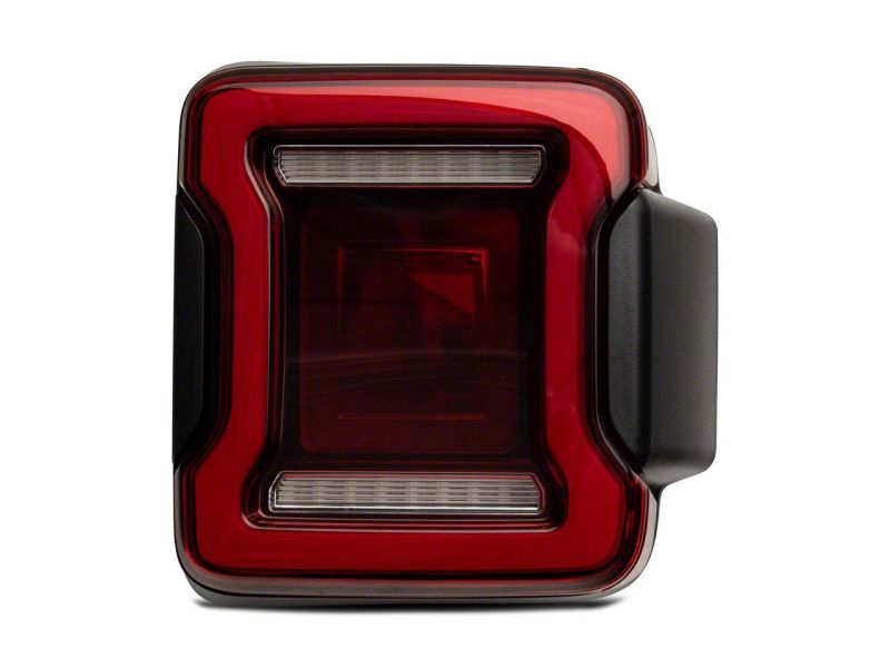 Load image into Gallery viewer, Raxiom 18-23 Jeep Wrangler JL Horizon LED Tail Lights- BlkHousing- Red Lens
