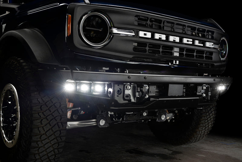 Load image into Gallery viewer, ORACLE Lighting 21-22 Ford Bronco Triple LED Fog Light Kit for Steel Bumper - White
