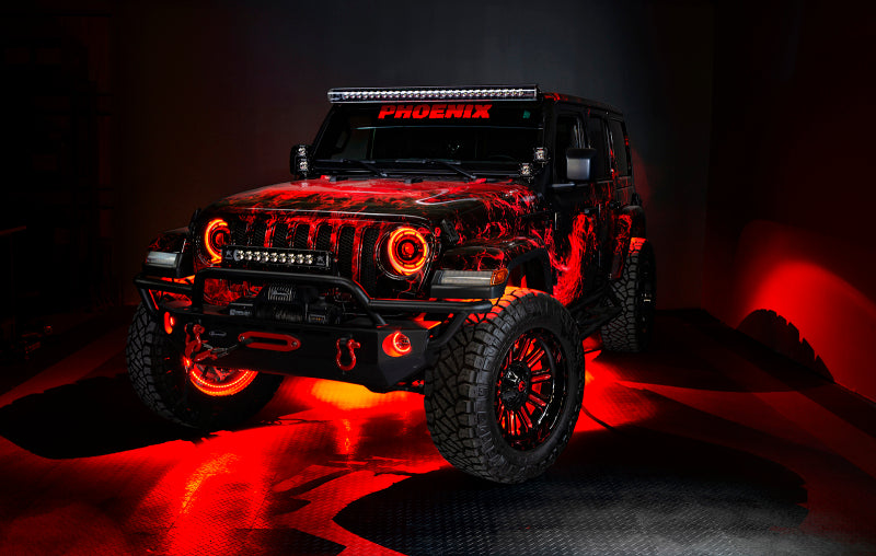 Load image into Gallery viewer, Oracle Bluetooth + RF Underbody Rock Light Kit - 8 PCS - ColorSHIFT
