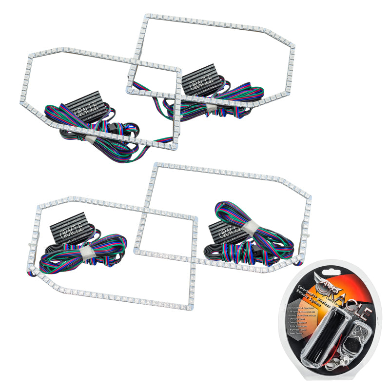 Load image into Gallery viewer, Oracle Chevrolet Silverado 14-15 Halo Kit Non-Projector Style - ColorSHIFT
