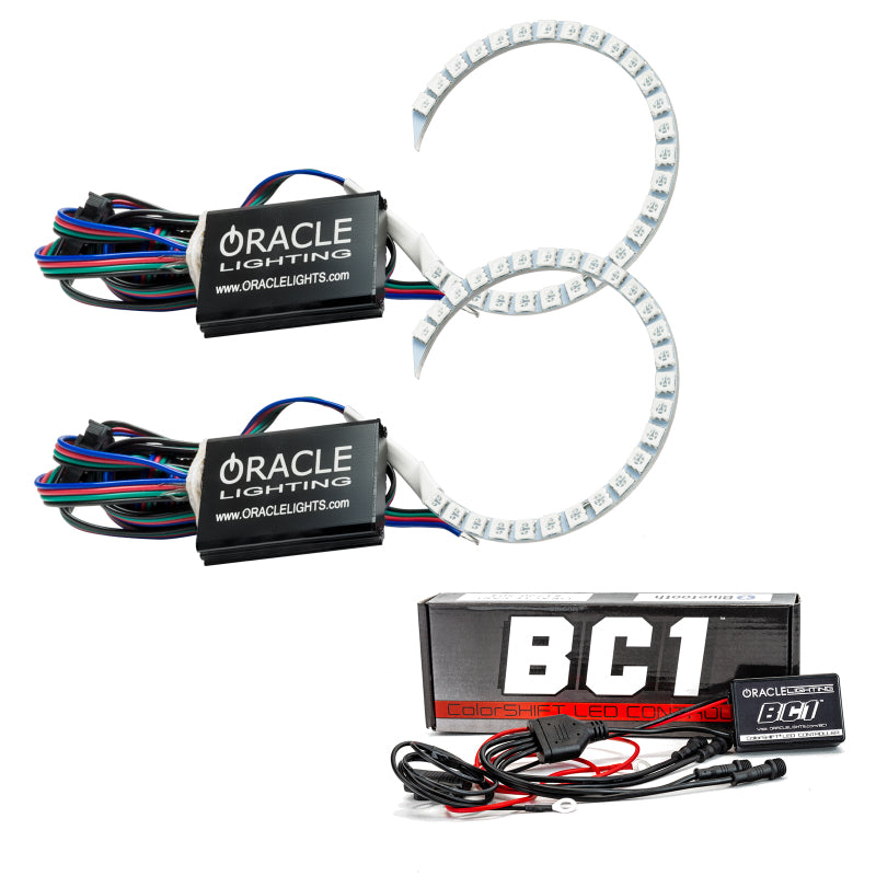 Load image into Gallery viewer, Oracle 18-21 Ford Mustang LED Headlight Halo Kit - ColorSHIFT w/ BC1 Controller
