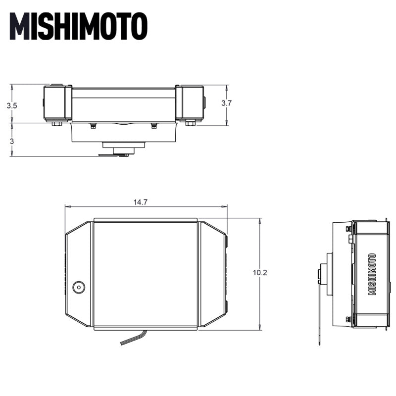 Load image into Gallery viewer, Mishimoto Universal Drag Race Performance Aluminum Radiator - Natural
