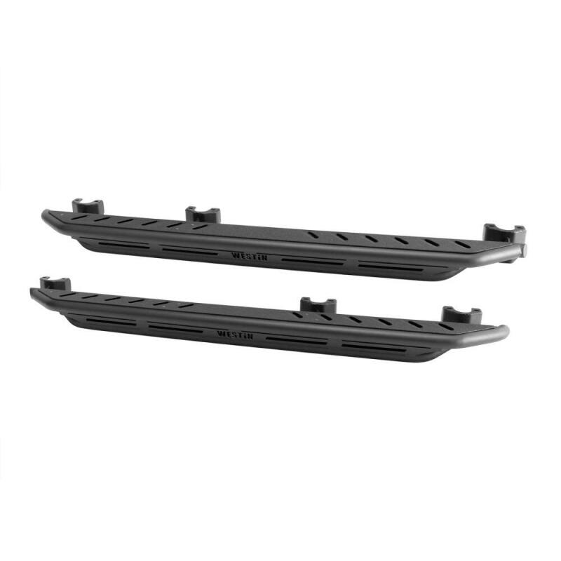 Load image into Gallery viewer, Westin/Snyper 2018+ Jeep Wrangler JL Unlimited 4DR Triple Tube Rock Rail Steps - Textured Black
