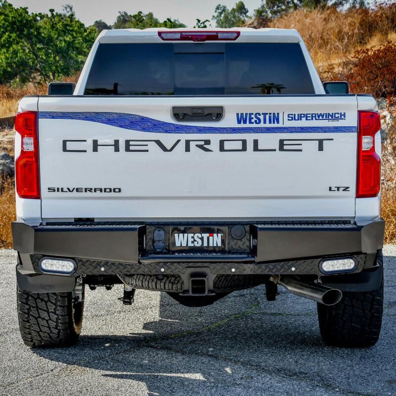 Load image into Gallery viewer, Westin 19-20 Chevy Silverado 1500 HDX Bandit Rear Bumper - Black
