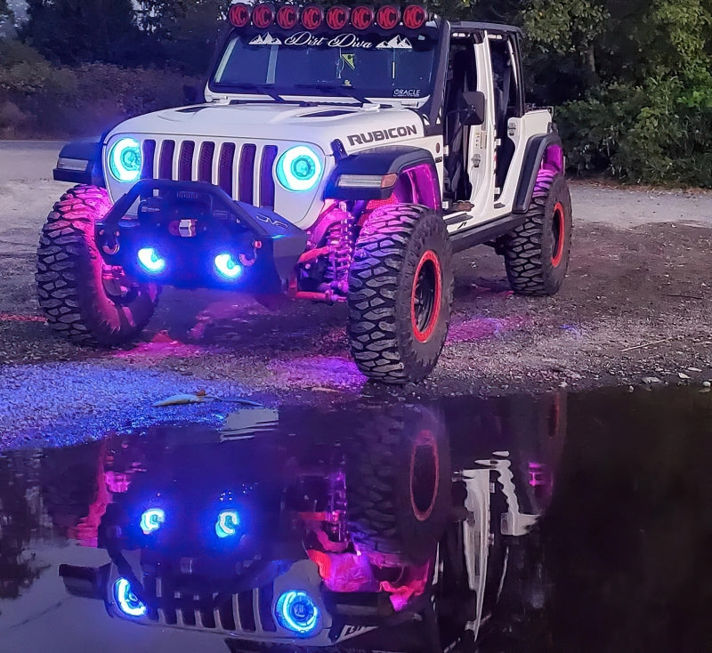 Load image into Gallery viewer, Oracle Bluetooth + RF Underbody Rock Light Kit - 4 PCS - ColorSHIFT
