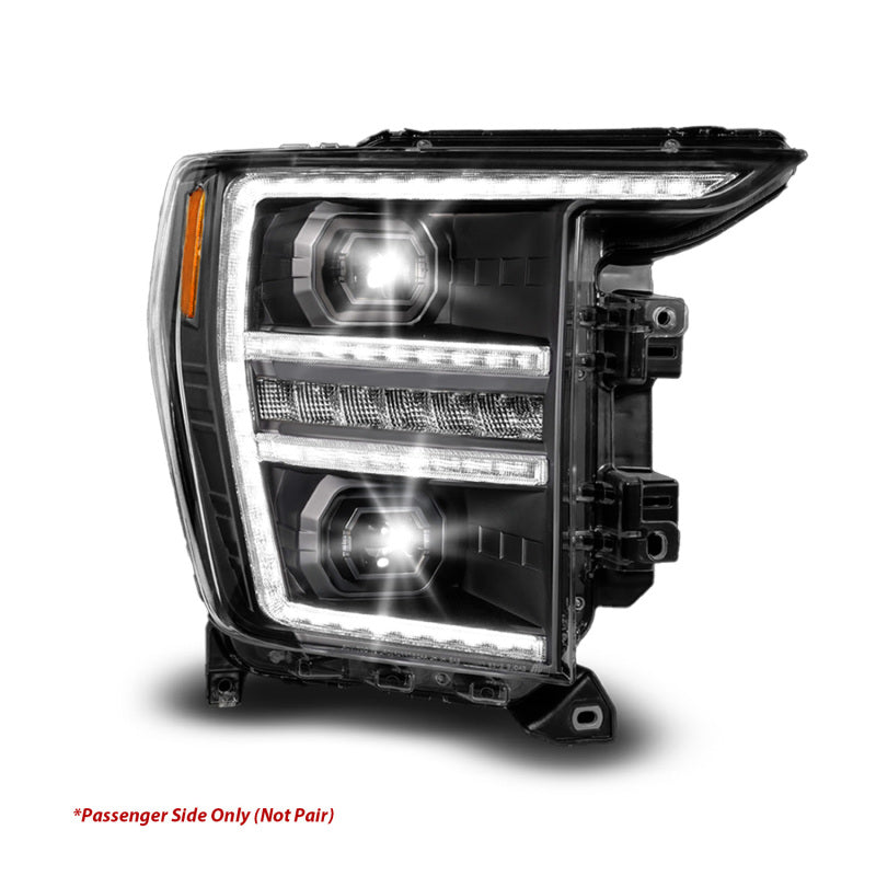 Load image into Gallery viewer, ANZO 21-23 Ford F150 LED Projector Headlight w/Switchback+Sequential - Black (Passenger Side Only)
