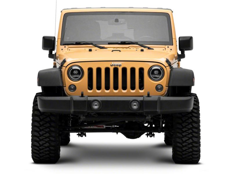 Load image into Gallery viewer, Raxiom 07-18 Jeep Wrangler JK Axial Series 7-In Dragon Eye LED Headlights- Blk Housing (Clear Lens)
