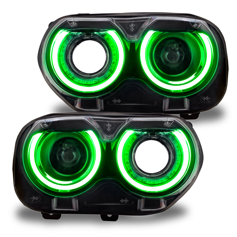Load image into Gallery viewer, Oracle 15-21 Dodge Challenger RGB+W Headlight DRL Kit - ColorSHIFT w/ Simple Controller
