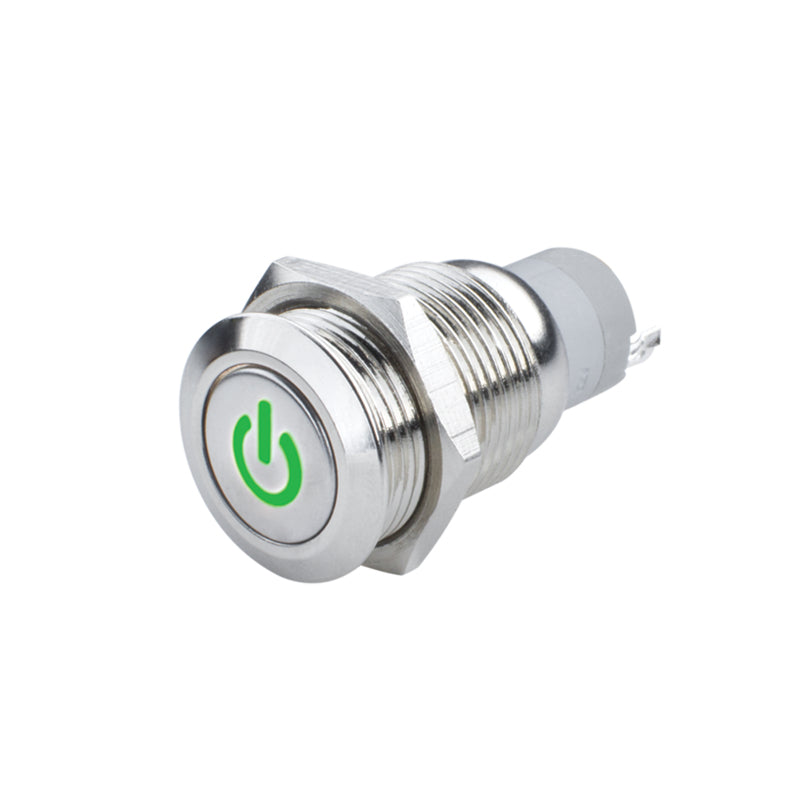 Load image into Gallery viewer, Oracle Pre-Wired Power Symbol On/Off Flush Mount LED Switch - Green
