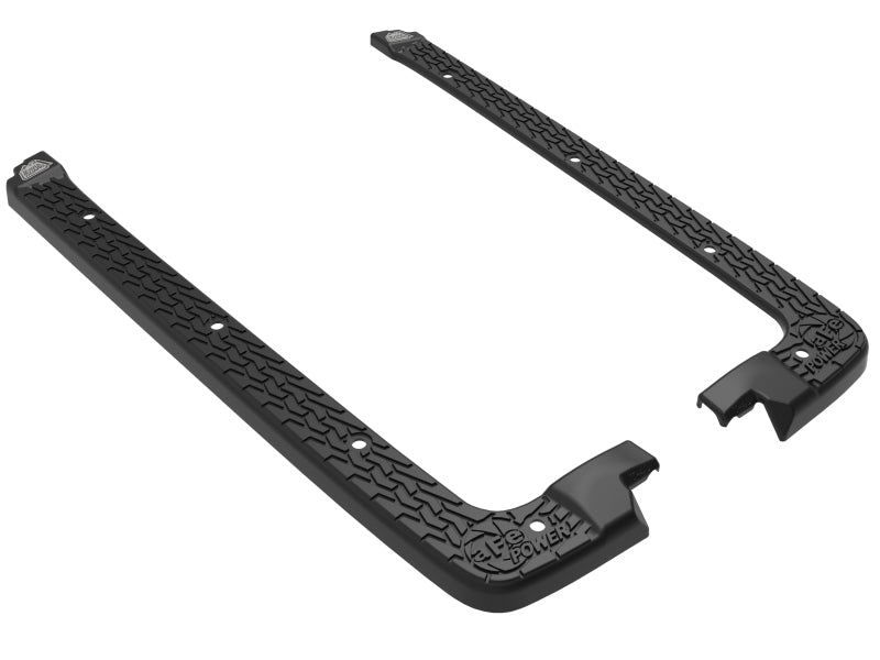 Load image into Gallery viewer, aFe 18-22 Jeep Wrangler JL (4-Door Models w/ 3-Piece Hard-Top Only) Terra Guard Tub Rail Covers
