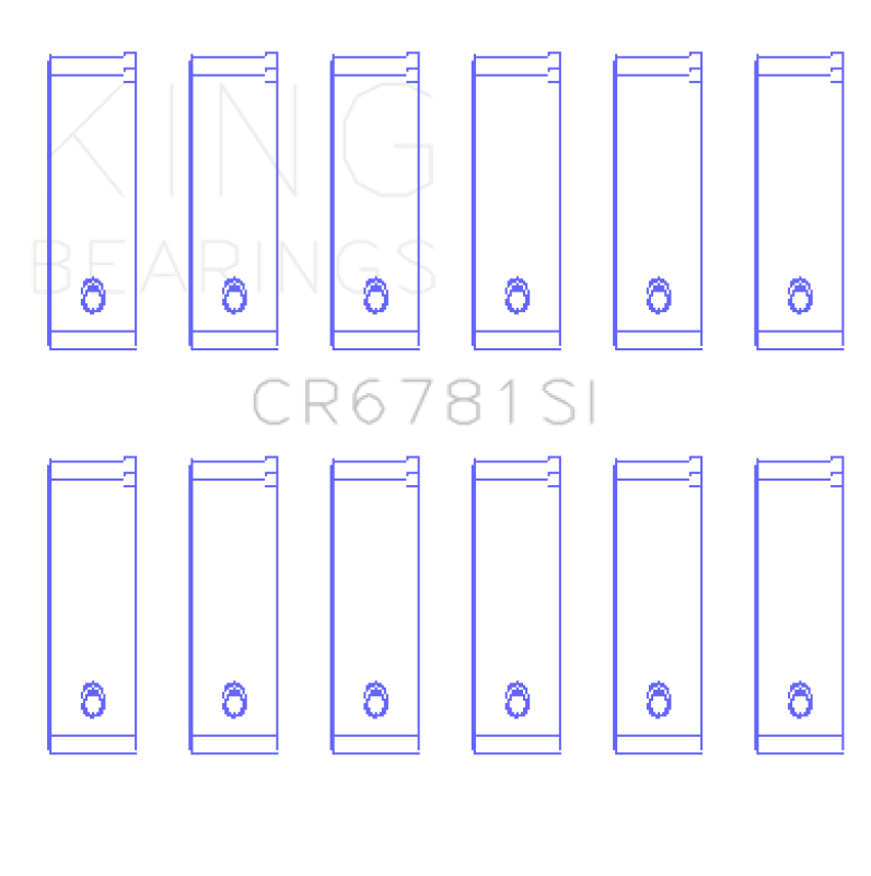 Load image into Gallery viewer, King Engine Bearings Chrysler 2.7L (Od+.002in) (Size +0.25mm) Connecting Rod Bearing Set

