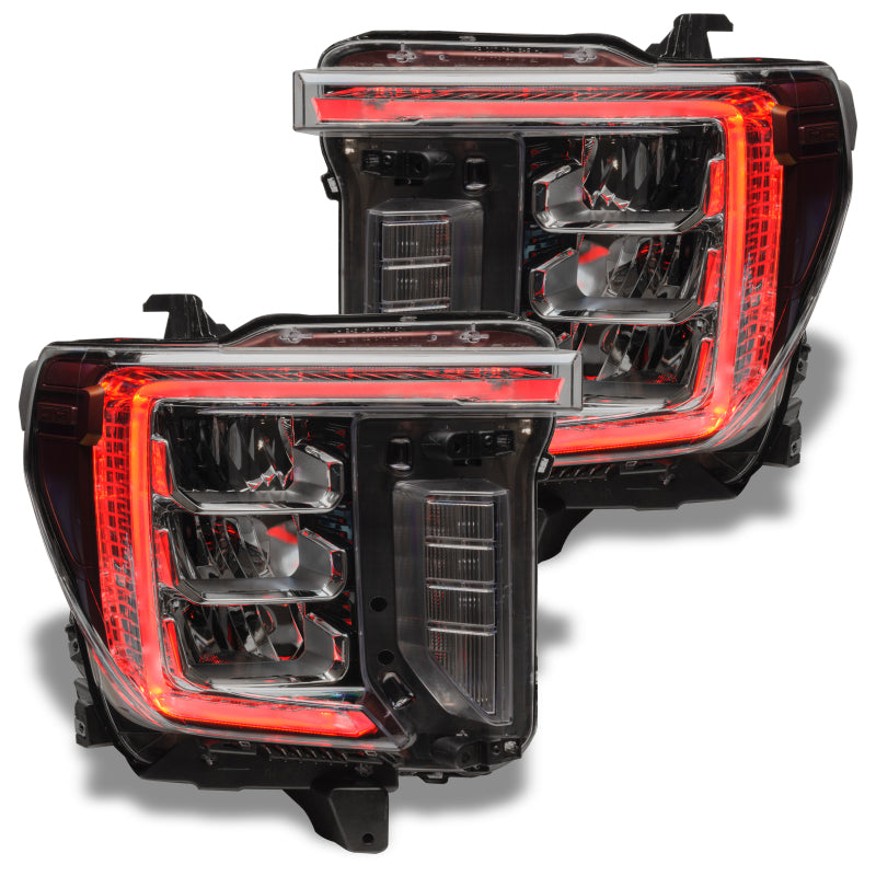 Load image into Gallery viewer, Oracle 20-21 GMC Sierra 2500/3500 HD RGB+W Headlight DRL Upgrade Kit - ColorSHIFT 2
