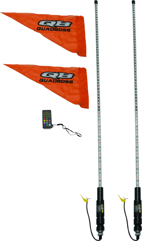 QuadBoss 4Ft Clear Dual Whip Remote