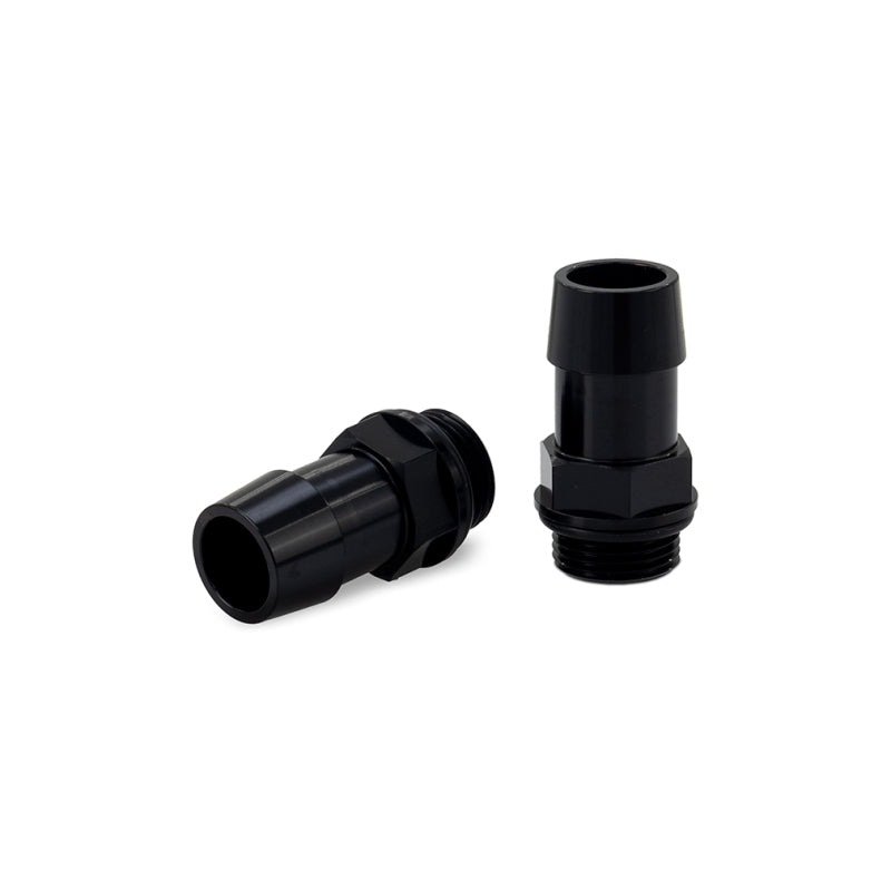 Load image into Gallery viewer, Mishimoto 2pcs. M20x1.5 3/4in Aluminum Catch Can Fitting - Black

