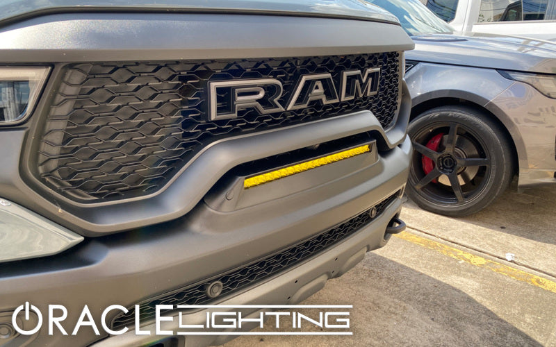Load image into Gallery viewer, ORACLE Lighting 19-22 RAM Rebel/TRX Front Bumper Flush LED Light Bar System - Yellow

