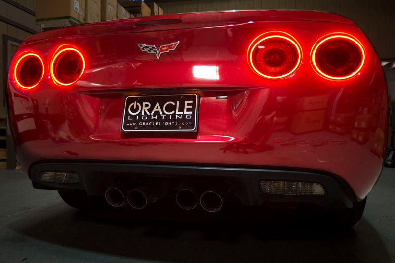 Load image into Gallery viewer, Oracle Chevrolet Corvette C6 05-13 LED Tail Light Halo Kit - Red SEE WARRANTY
