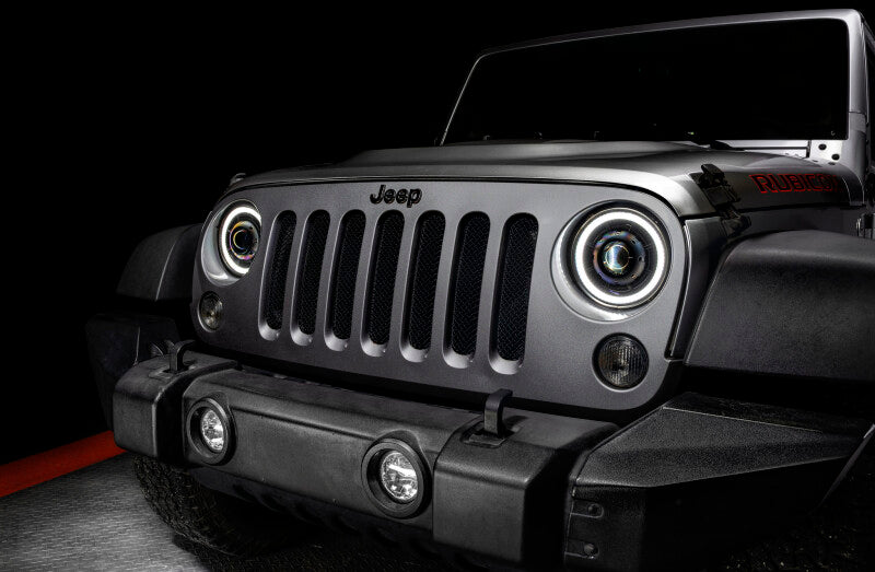Load image into Gallery viewer, ORACLE Lighting 0718 Jeep Wrangler JK Oculus 7in Switchback Bi-LED Projector Headlights
