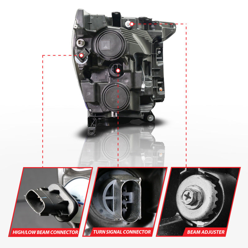 Load image into Gallery viewer, ANZO 21-23 Ford F150 LED Projector Headlight w/Switchback+Sequential - Black (Driver Side Only)
