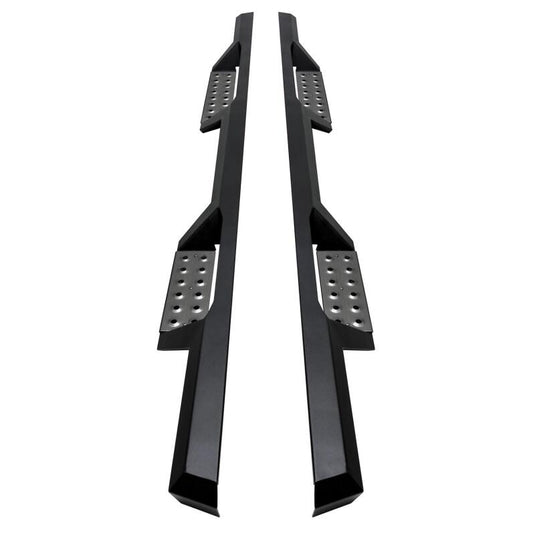 Westin 04-13 Chevy Silverado 1500 Crew Cab HDX Stainless Drop Nerf Step Bars - Textured Black