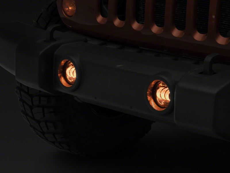 Load image into Gallery viewer, Raxiom 07-23 Jeep Wrangler JK &amp; JL Axial Series Tri-Bar LED Fog Lights- Amber
